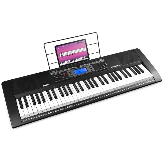Max Rhapsody61 – Clavier Électronique 61 Touches Débutant – avec Écran