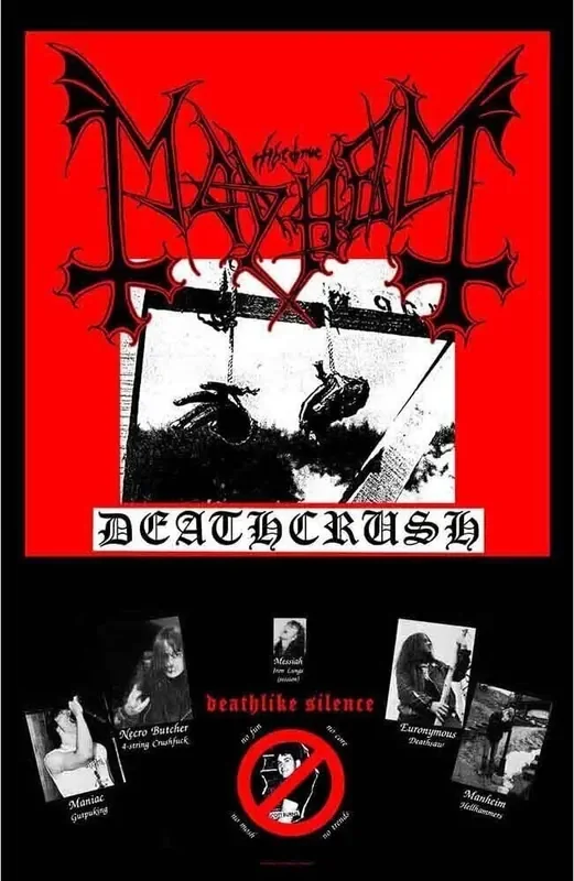 Mayhem Deathcrush Drapeau