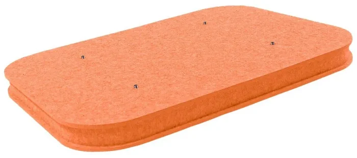 Mega Acoustic AcouCloud Flat PET 7 cm Orange Panneau de mousse absorbant