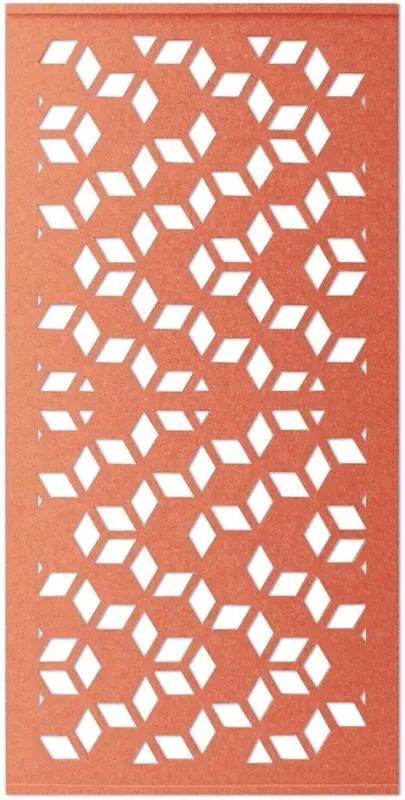 Mega Acoustic AcouScreen PET 1 cm Orange Panneau de mousse absorbant