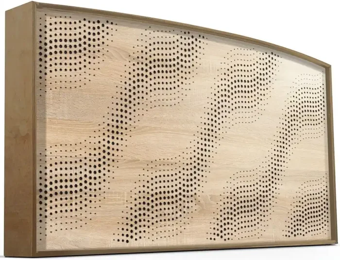 Mega Acoustic AcouStand SineWave Sonoma Oak/Natural/Black Panneau de bois absorbant