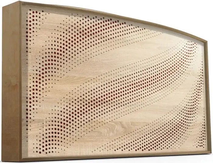 Mega Acoustic AcouStand Tangens Sonoma Oak/Natural/Red Panneau de bois absorbant