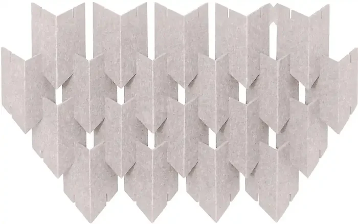 Mega Acoustic DART-PET 12 Pieces Beige Panneau de mousse absorbant