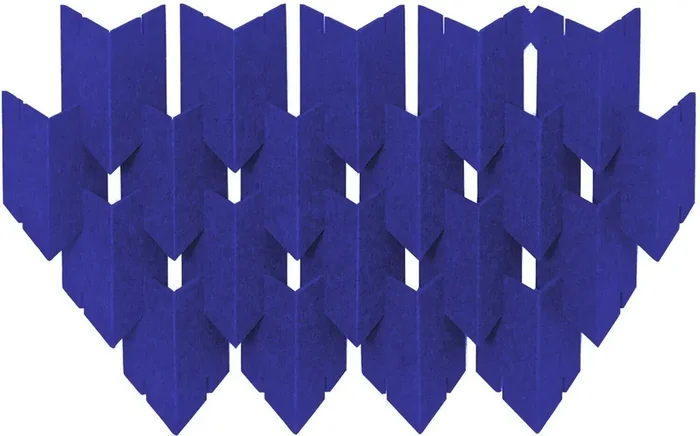 Mega Acoustic DART-PET 12 Pieces Navy Blue Panneau de mousse absorbant