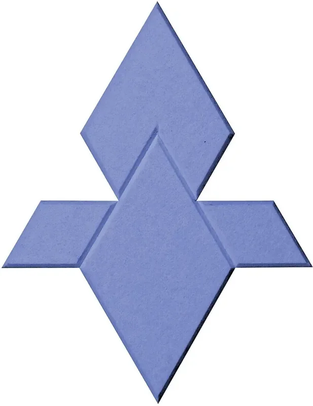 Mega Acoustic FACLON-PET 10 Pieces Blue Panneau de mousse absorbant