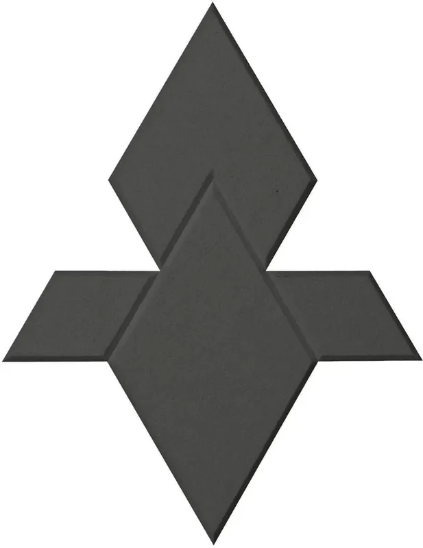 Mega Acoustic FACLON-PET 10 Pieces Dark Gray Panneau de mousse absorbant