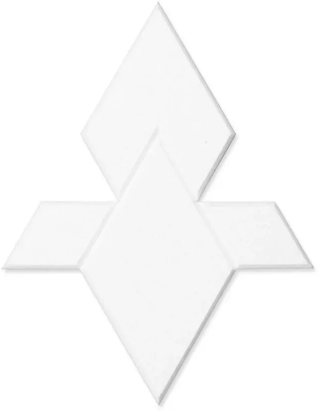 Mega Acoustic FACLON-PET 10 Pieces White Panneau de mousse absorbant