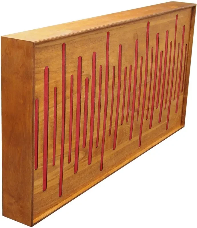 Mega Acoustic FiberExcellentPRO120 Alder/Red Panneau de bois absorbant