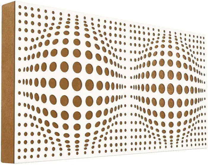 Mega Acoustic FiberPRO120 AcouSphere White/Light Brown Panneau de bois absorbant