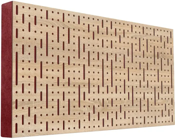 Mega Acoustic FiberPRO120 Binary Bean Sonoma Oak/Dark Red Panneau de bois absorbant