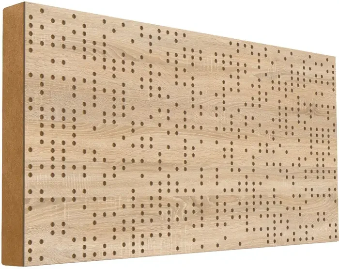 Mega Acoustic FiberPRO120 Binary Diffuser Negative Sonoma Oak/Light Brown Panneau de bois absorbant