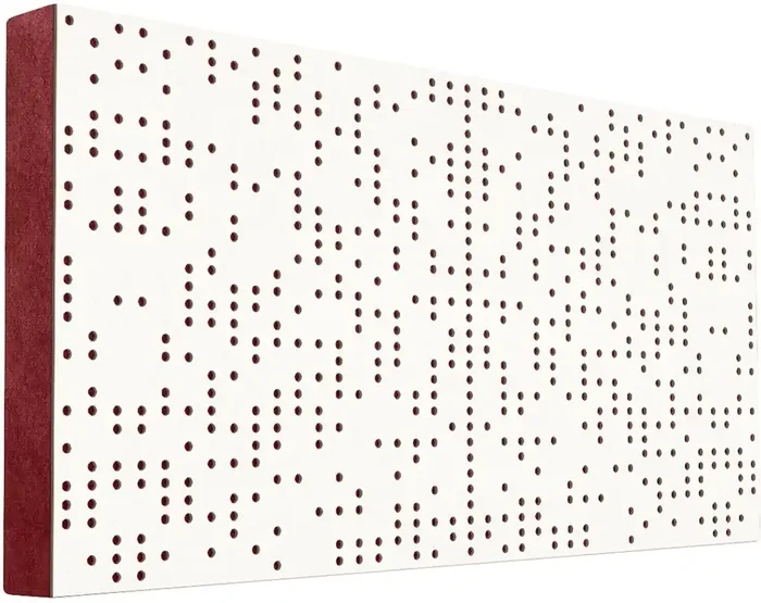 Mega Acoustic FiberPRO120 Binary Diffuser White/Dark Red Panneau de bois absorbant