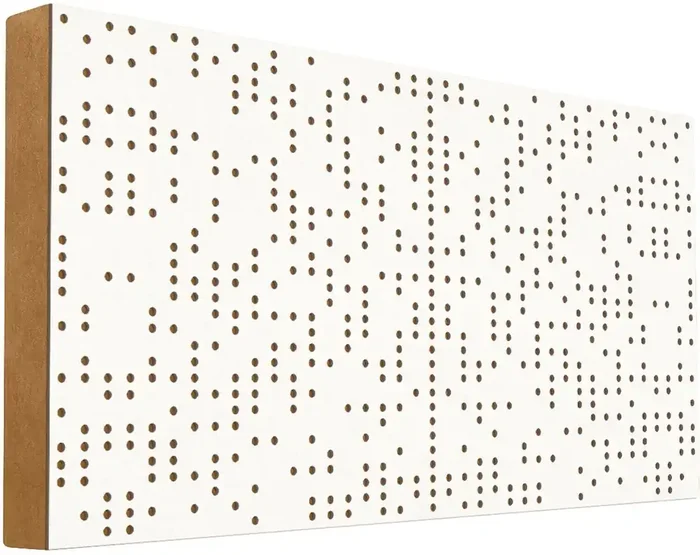 Mega Acoustic FiberPRO120 Binary Diffuser White/Light Brown Panneau de bois absorbant
