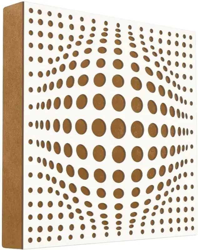 Mega Acoustic FiberPRO60 AcouSphere White/Light Brown Panneau de bois absorbant