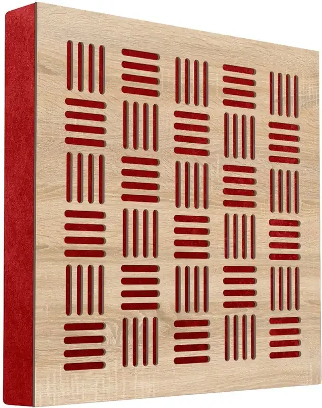 Mega Acoustic FiberPRO60 Bean Sonoma Oak/Red Panneau de bois absorbant