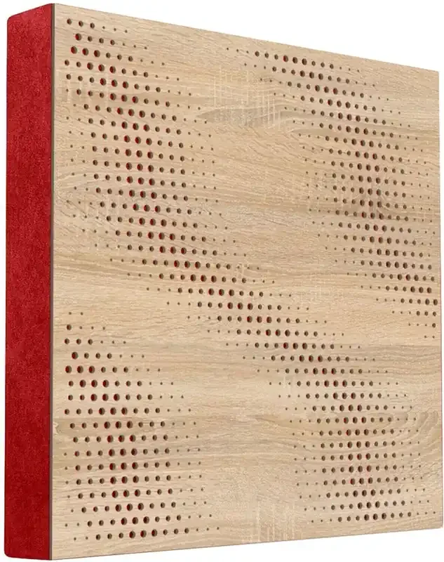 Mega Acoustic FiberPRO60 SineWave Sonoma Oak/Red Panneau de bois absorbant