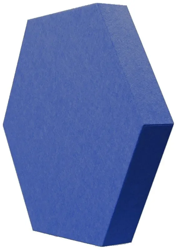 Mega Acoustic HexaPET 3 cm Blue Panneau de mousse absorbant