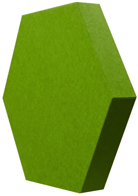 Mega Acoustic HexaPET 3 cm Green Panneau de mousse absorbant