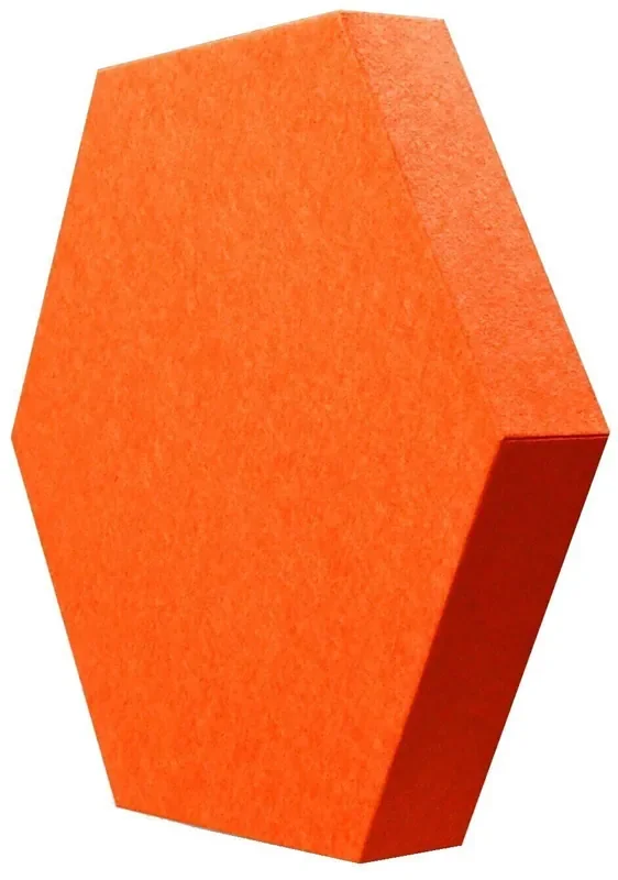 Mega Acoustic HexaPET 3 cm Orange Panneau de mousse absorbant