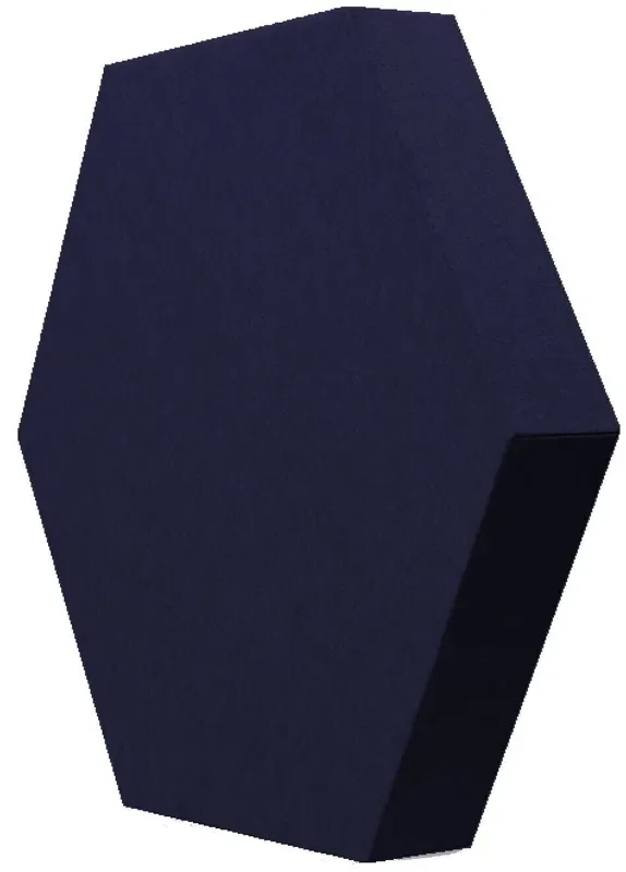Mega Acoustic HexaPET 7 cm Navy Blue Panneau de mousse absorbant