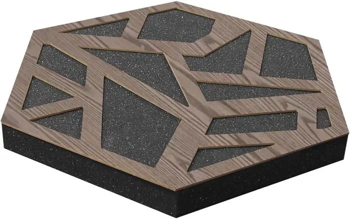 Mega Acoustic HoneyFoamPRO 5 cm Belmont Oak Panneau de mousse absorbant