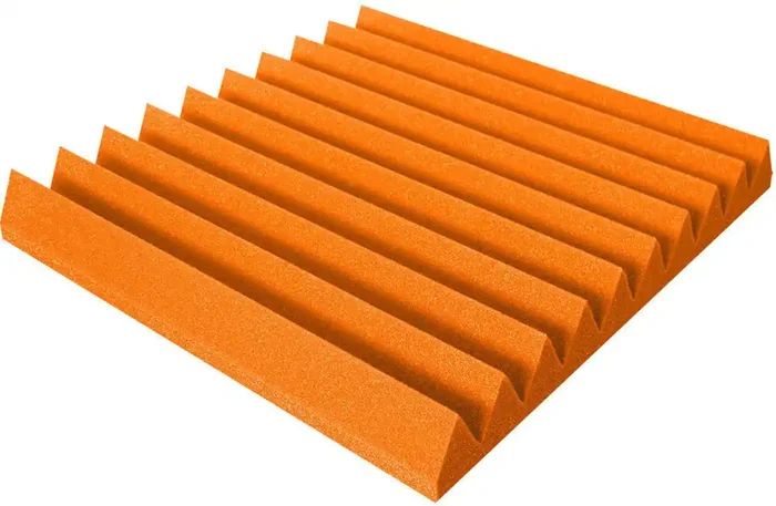 Mega Acoustic PA-PMK4-O-50x50x5 Orange Panneau de mousse absorbant