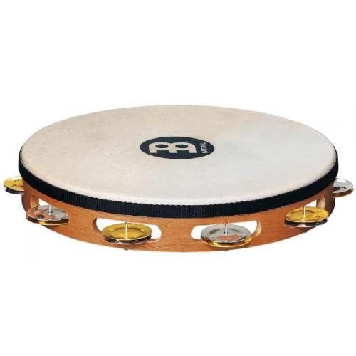 MEINL TAMBOURIN BOIS 10&Prime; RECORDING-COMBO – SUPER NATURAL AVEC PEAU