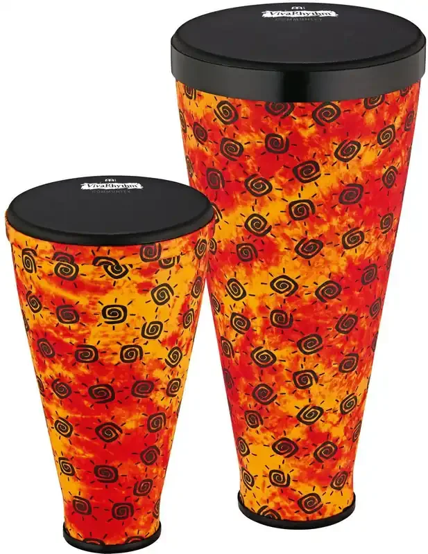 Meinl VR-SDSET-NH Viva Rhythm Sunshine/Black 12&Prime;-9 1/2&Prime; Djembé