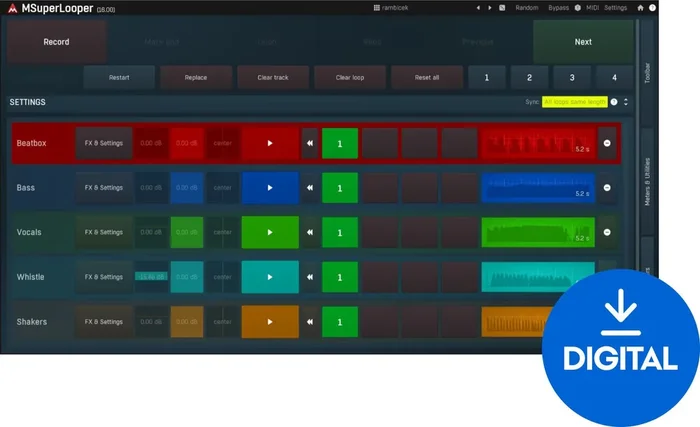 MELDA MSuperLooper (Produit numérique)