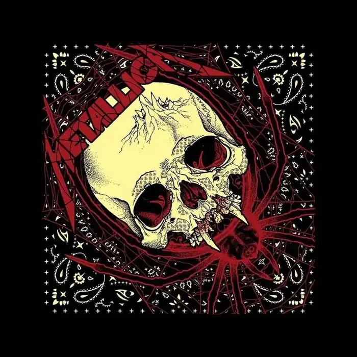 Metallica Foulard Spider Skull Black