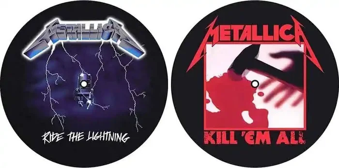 Metallica Kill ‘em all / Ride the Lightning Disque de feutrine