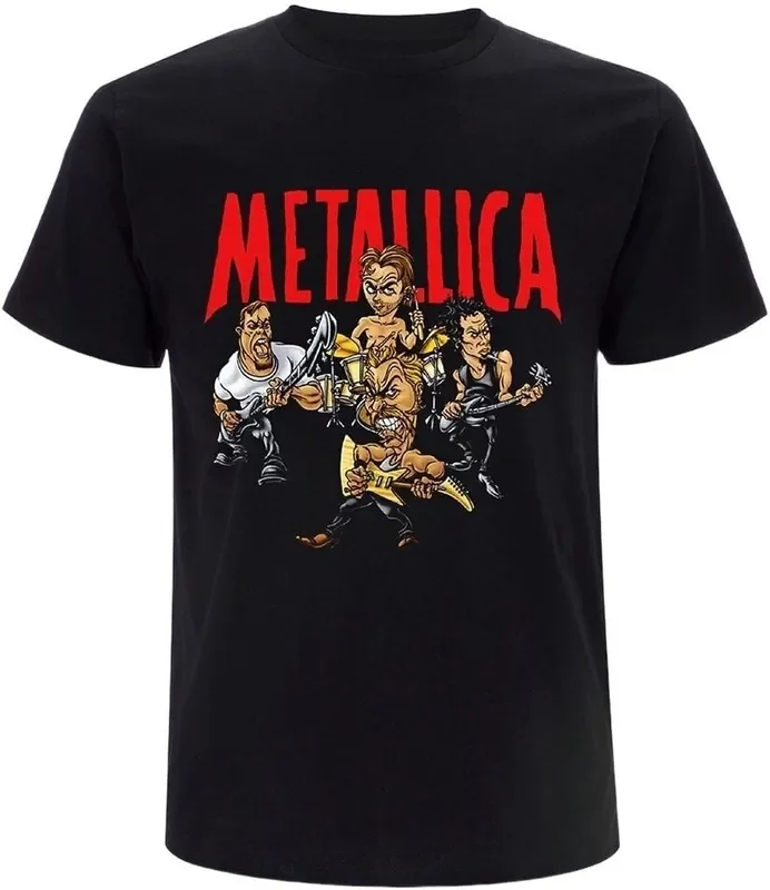 Metallica T-shirt Load Chavez Cartoon Uni Black 2XL