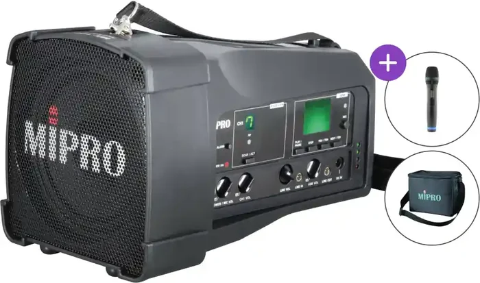 MiPro MA-100SB Vocal Set Système de sonorisation alimenté par batterie