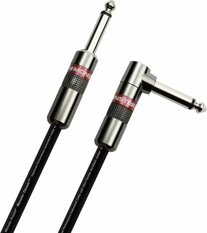 Monster Cable Prolink Classic 12FT Instrument Cable 3,6 m Angle – Droit Câble d‘instrument