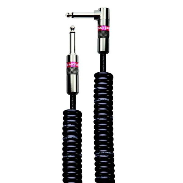 Monster Cable PROLINK MONSTER CLASSIC INSTRUMENT CABLE SPIRAL JACK MALE – JACK MALE COUDE (6.40m)