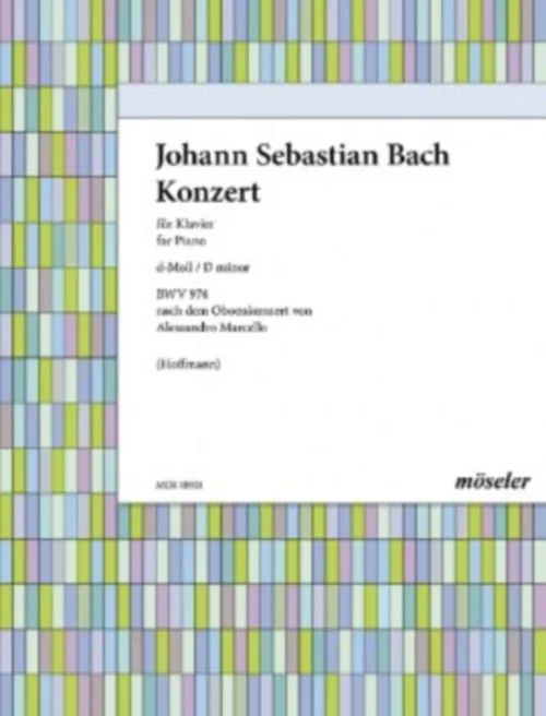 Moseler Bach J. S. – Konzert D-moll (BWV 974) – Piano