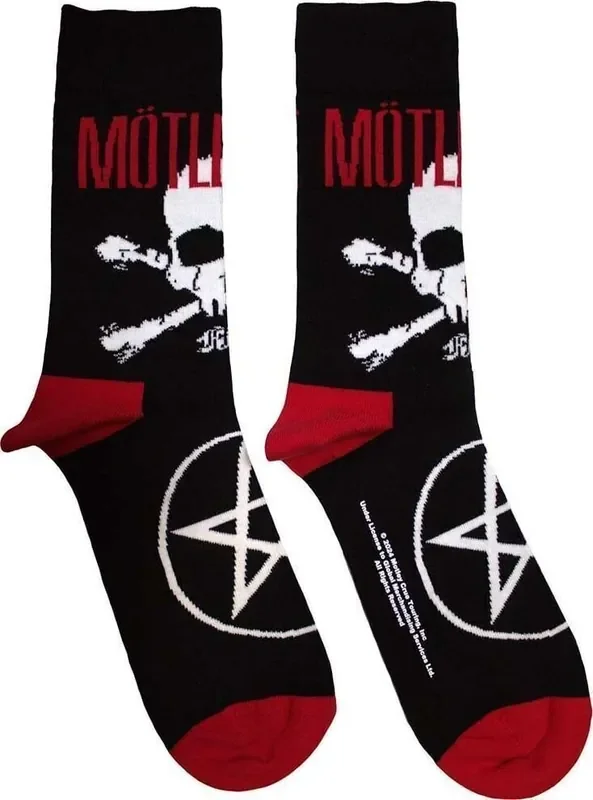Motley Crue Chaussettes Skull & Crossbones Black 40-45