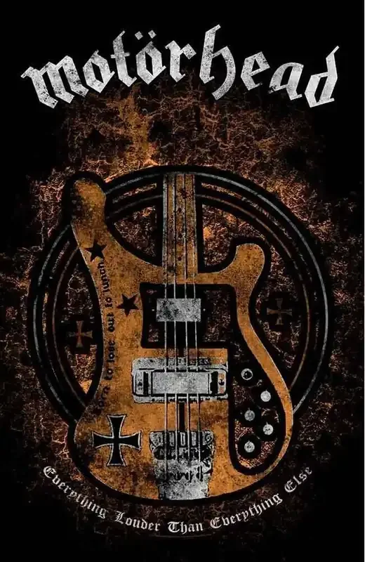 Motörhead Lemmys Bass Drapeau