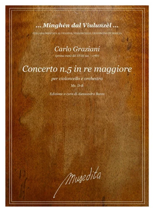 MUSEDITA Graziani C. – Cello Concerto N°5 In D Major – Conducteur & Parties