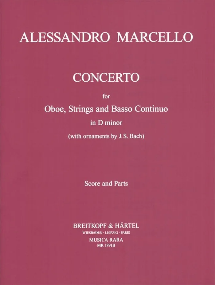 Musica Rara Marcello A. – Concerto In D-moll – Conducteur + Parties
