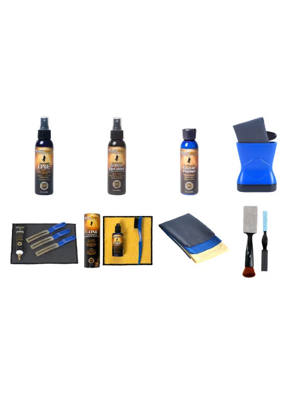 MUSICNOMAD MN292 Kit Total Spa – Nettoyant, Huile Pour La Touche, Polish, Outils Et Chiffons