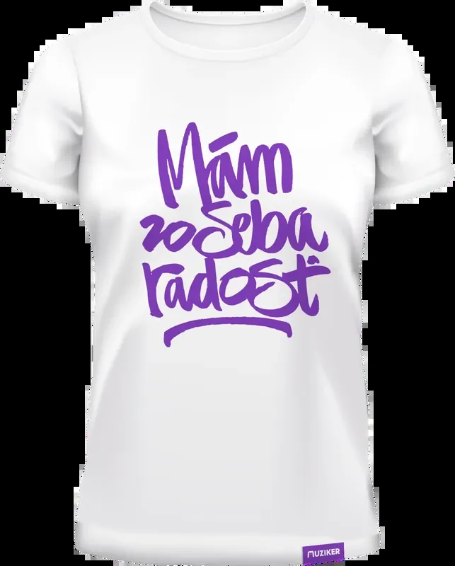 Muziker T-Shirt Classic Radosť Woman T-shirt Femmes White S