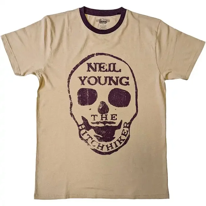 Neil Young T-shirt Hitchhiker Unisex Natural L