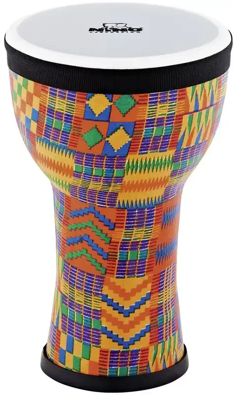 Nino NINO-EMDJ-KQ Children Kenyan Quilt 6&Prime; Djembé