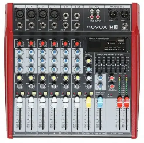 Novox M8 Table de mixage analogique