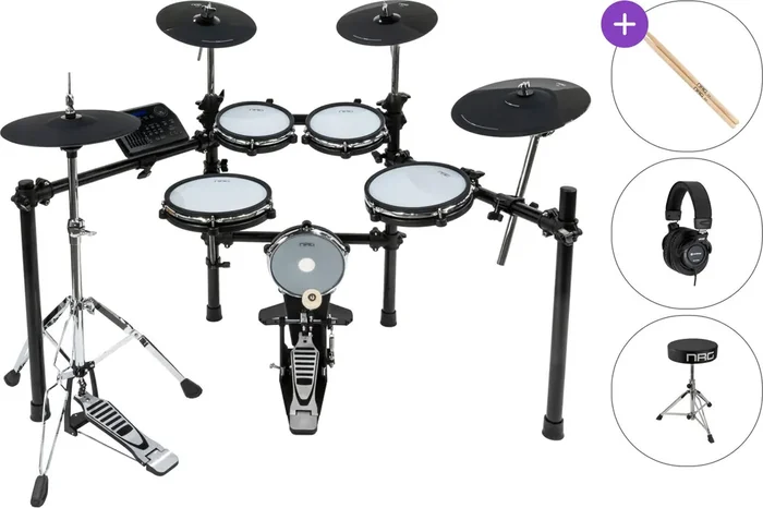 NRG EDK-200 Stage Kit SET Black Batterie électronique