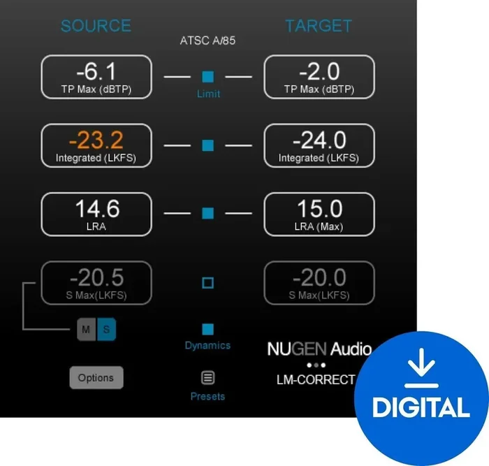 Nugen Audio LM-Correct 2 (Produit numérique)