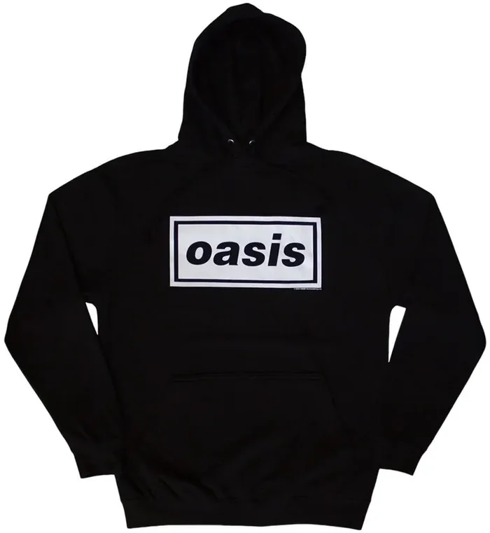 Oasis Hoodie Decca Logo Unisex Black 2XL