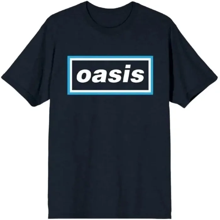 Oasis T-shirt Maine Road Event Logo Unisex Navy Blue M