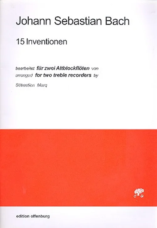 Offenburg Bach J. S. – 15 Inventionen – 2 Flutes A Bec Alto